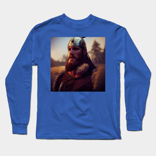 Viking Raider Long Sleeve T-Shirt by Grassroots Green